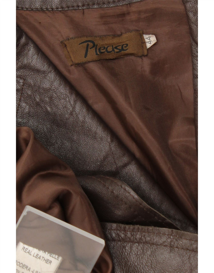 Винтажная женская кожаная куртка IT 44 Medium Brown Leather