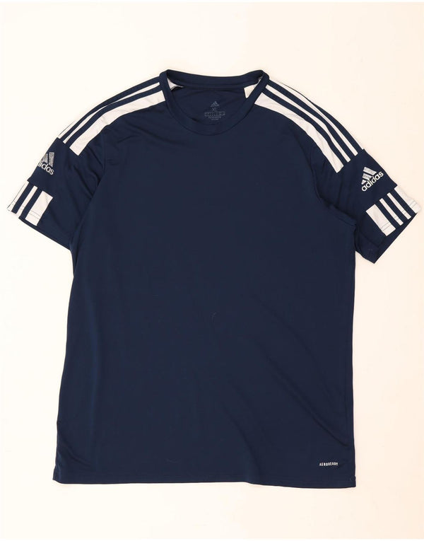 Adidas Мужская футболка Aeroready Top XL Темно-синий полиэстер