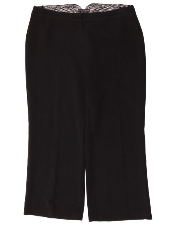 Женские повседневные широкие брюки Marks & Spencer UK 20 2XL W42 L30 черные