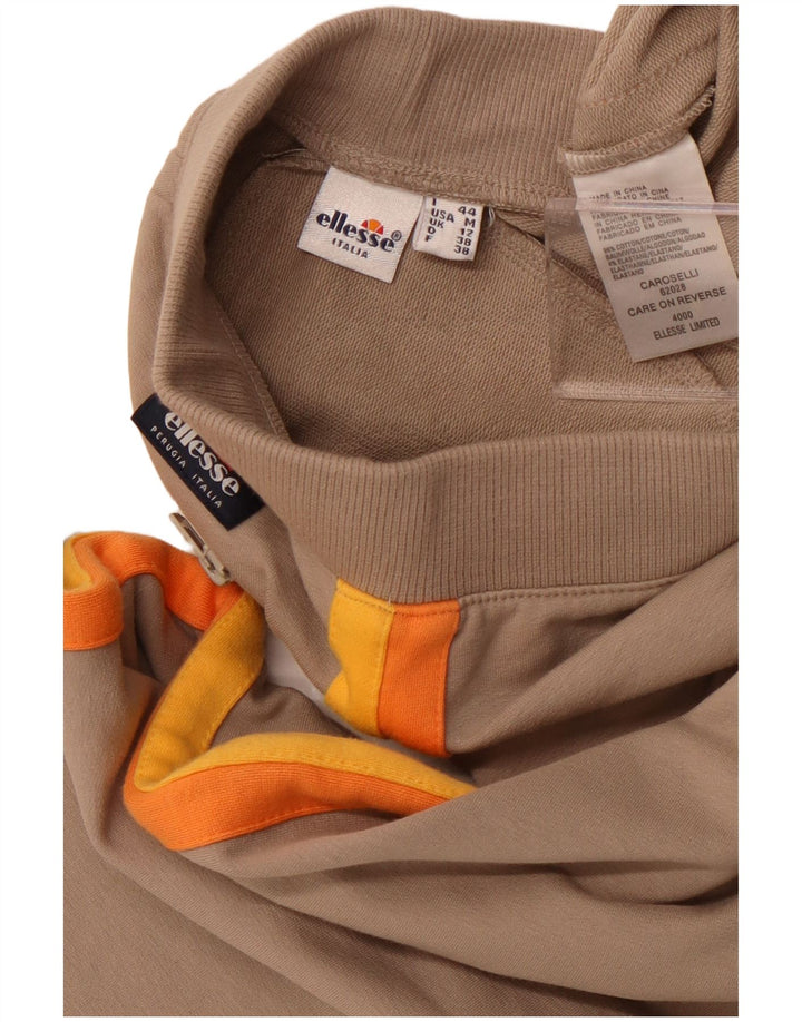 ELLESSE Женские широкие спортивные брюки UK 12 Medium Beige Colourblock