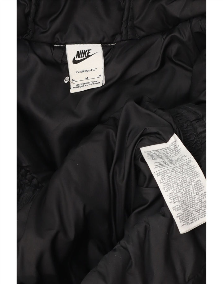 Мужская утепленная куртка с капюшоном Nike Therma-Fit UK 38, средний черный полиэстер