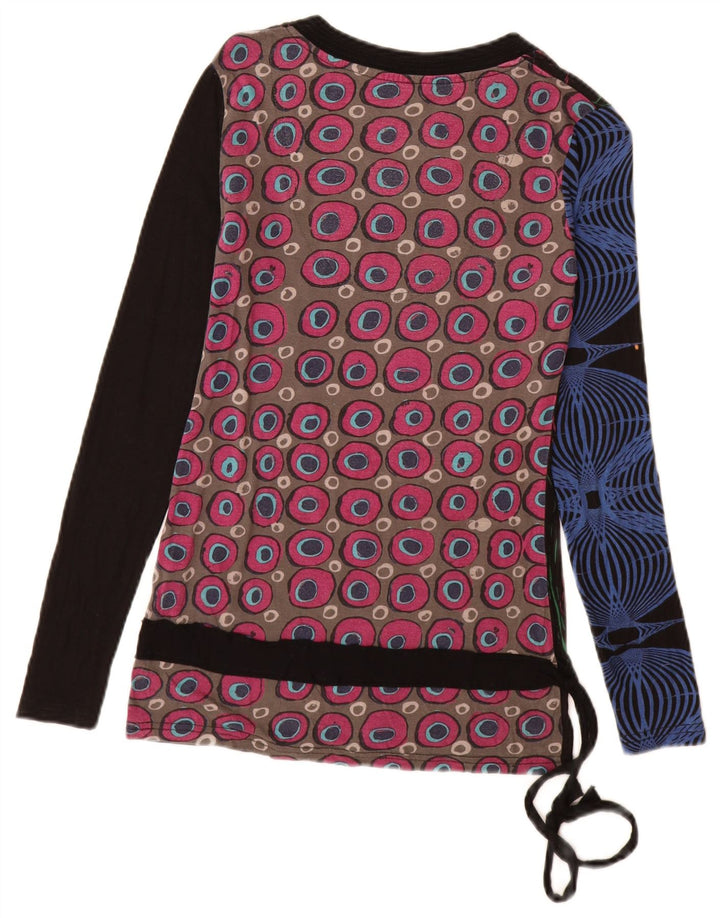 Женский топ с графическим рисунком Desigual, Великобритания, 10 маленьких разноцветных вискозы