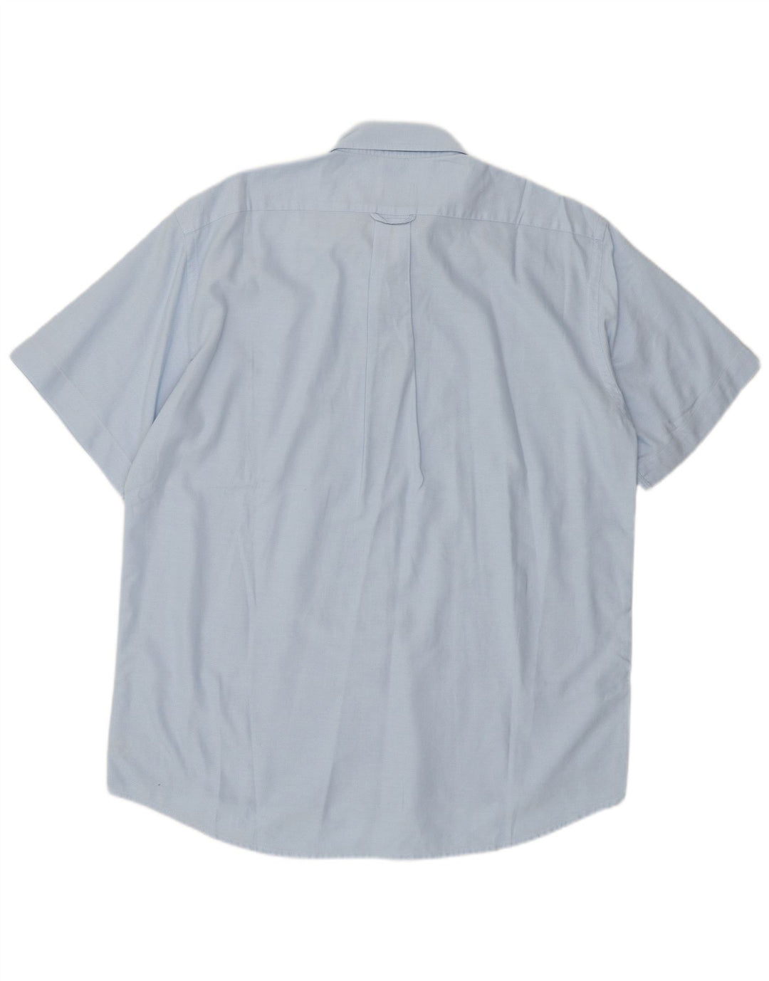 Мужская рубашка с коротким рукавом Lacoste, размер 41, большая синяя, хлопок