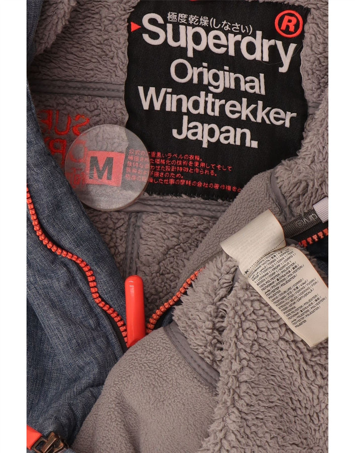 Женская ветровка с рисунком Superdry UK 14, средний синий