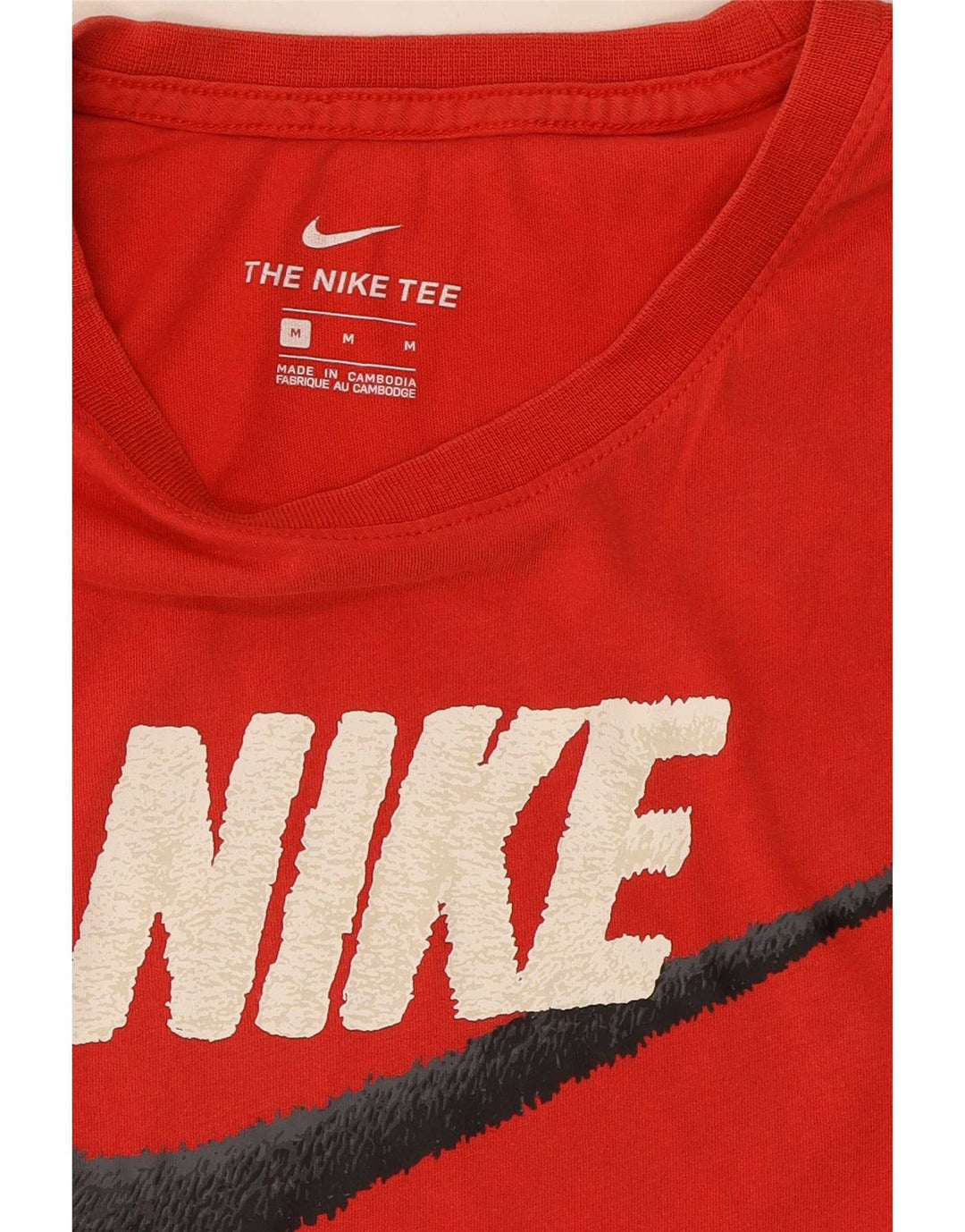 Мужская футболка с рисунком Nike, средний красный