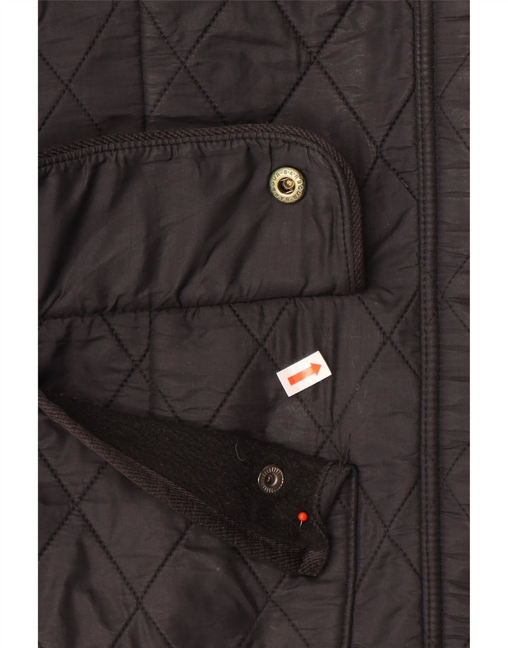 Женская стеганая куртка Barbour UK 12, средний черный