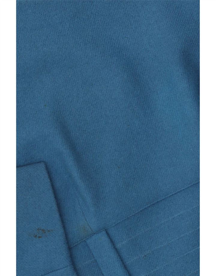 ВИНТАЖНОЕ женское платье-футляр с рукавом 3/4, Великобритания 12, средний синий