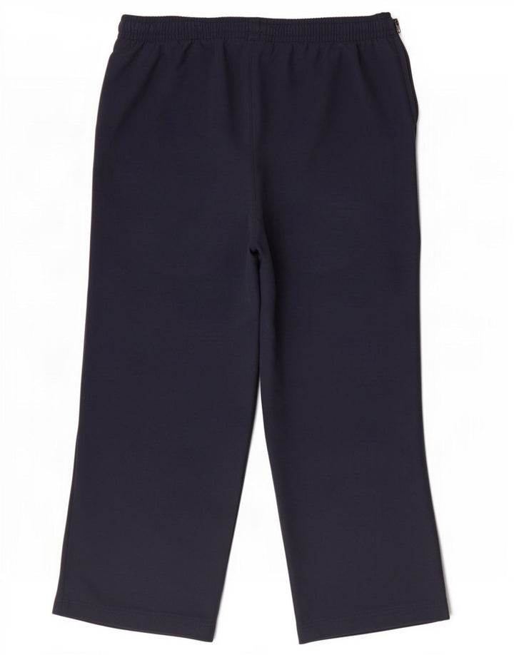 Женские спортивные брюки-капри Reebok UK 10, маленькие темно-синие, полиэстер