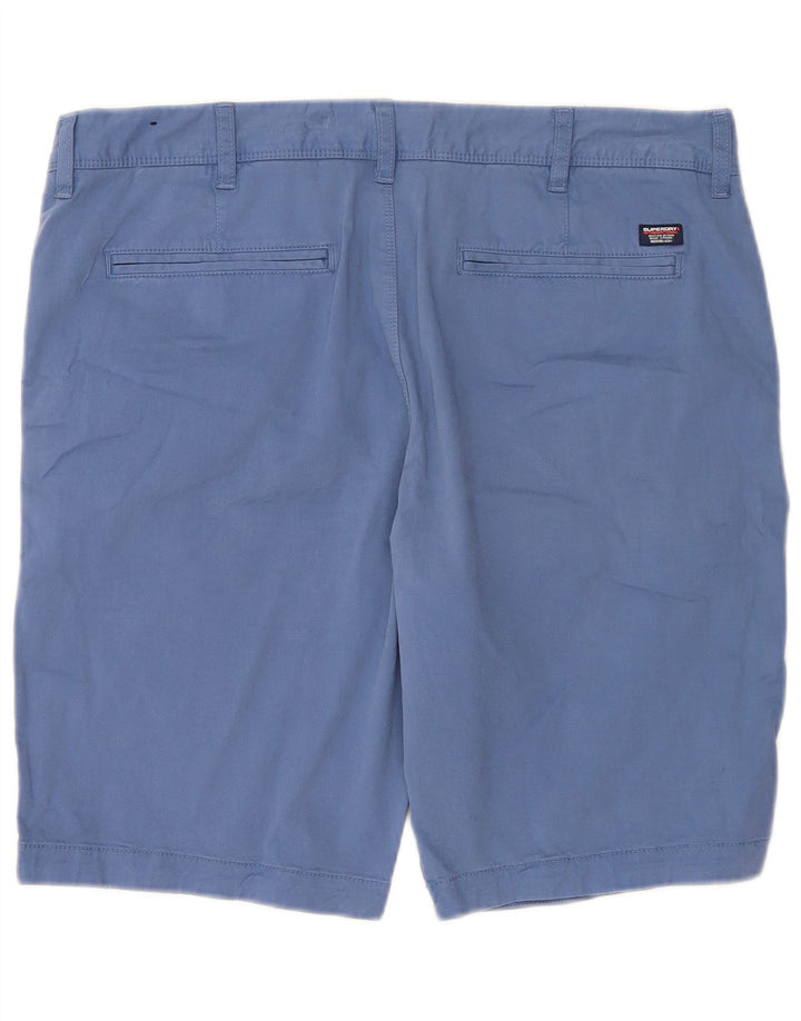 Мужские шорты чинос Superdry W34, большие синие, хлопок