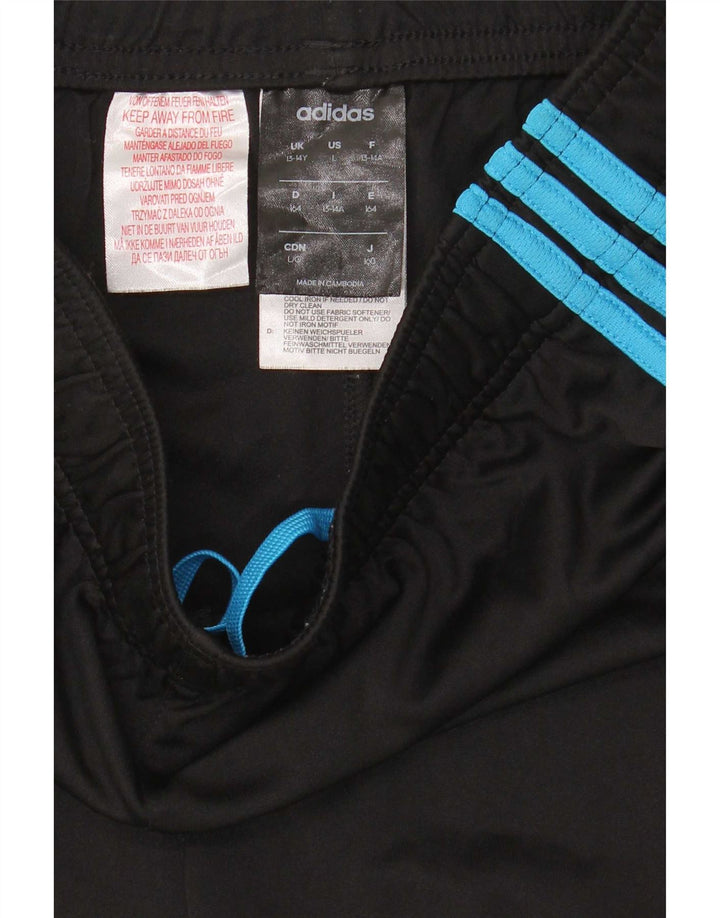Спортивные шорты Adidas Climalite для мальчиков 13-14 лет, черный полиэстер
