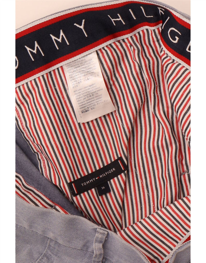 TOMMY HILFIGER Мужские шорты чинос W36, большие синие, хлопок