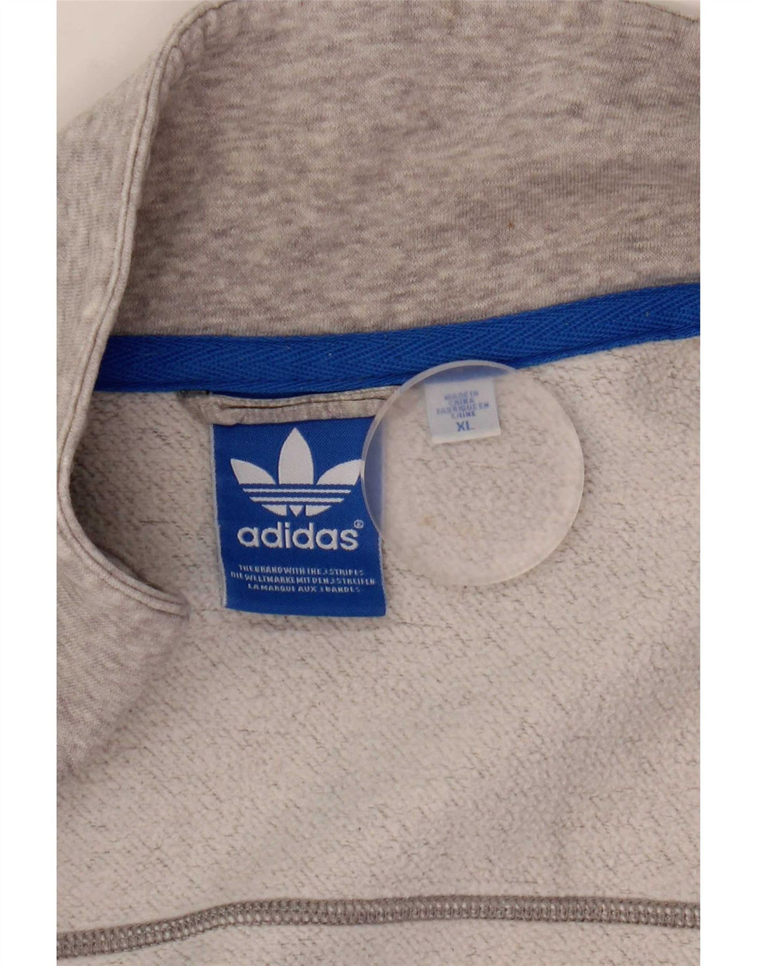 Мужской спортивный костюм Adidas Top Jacket XL Серый хлопок с крапинками
