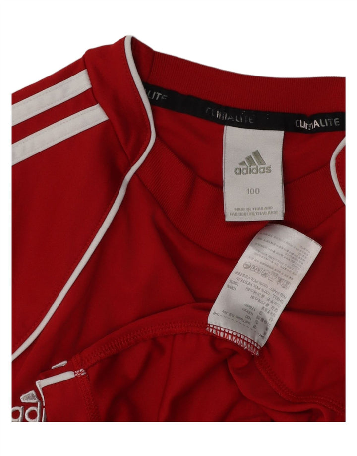 ADIDAS Mens Climalite T-Shirt Top Medium Red Polyester