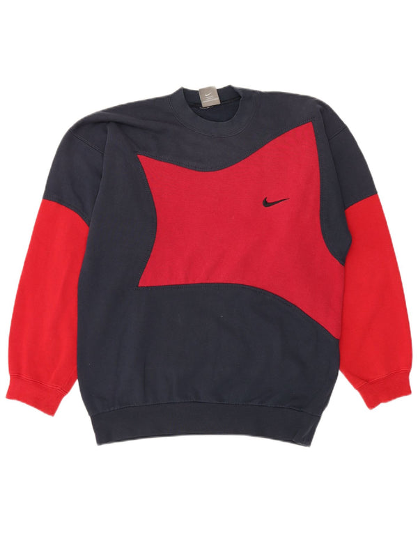 Мужской свитер Nike Jumper UK 39/41, средний, темно-синий, цветной блок