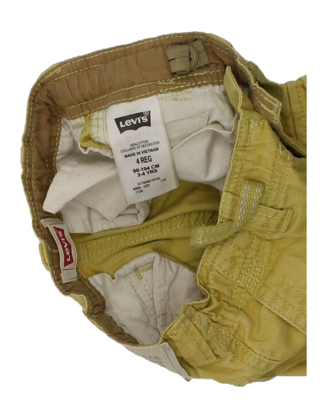 LEVI'S Boys Cargo Shorts 3-4 Years W20  Green Cotton | Vintage Levi's | Thrift | Second-Hand Levi's | Used Clothing | Messina Hembry 