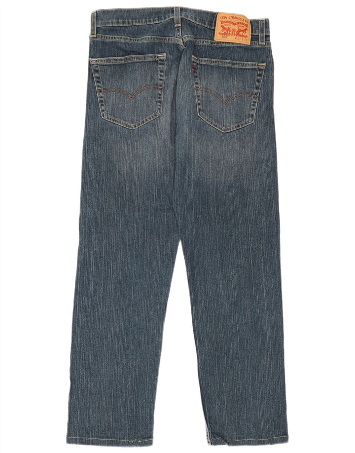 Мужские прямые джинсы Levi's 505 W31 L27 синие, хлопок