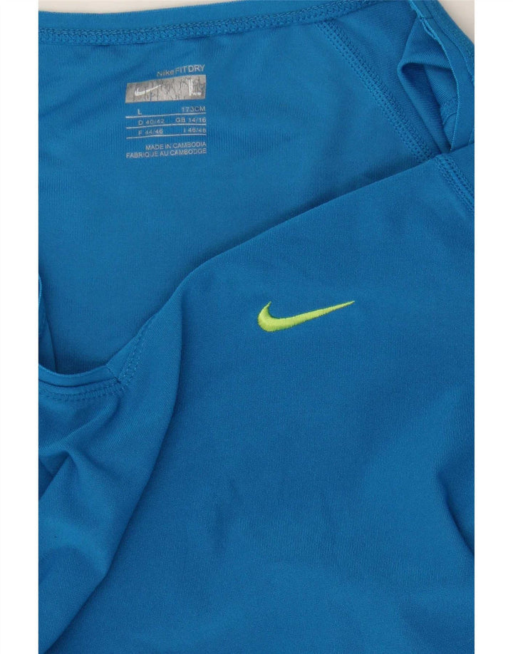 Женская футболка Nike Top UK 14/16, большая синяя