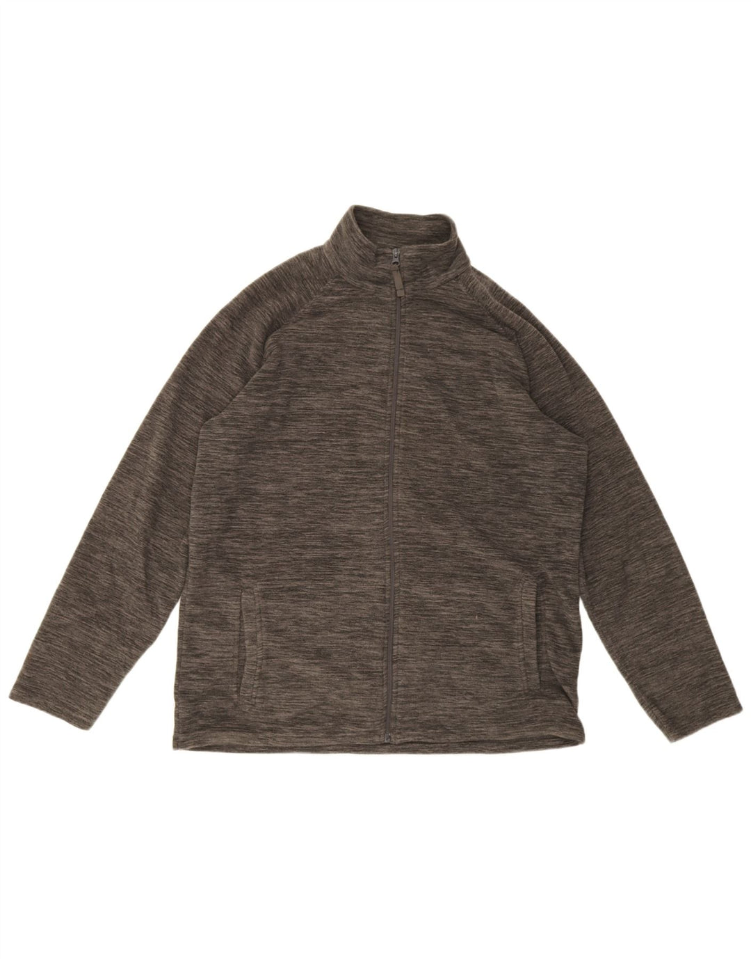 Женская флисовая куртка на молнии Mountain Warehouse UK 16, большая серая в крапинку