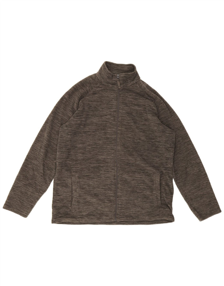 Женская флисовая куртка на молнии Mountain Warehouse UK 16, большая серая в крапинку