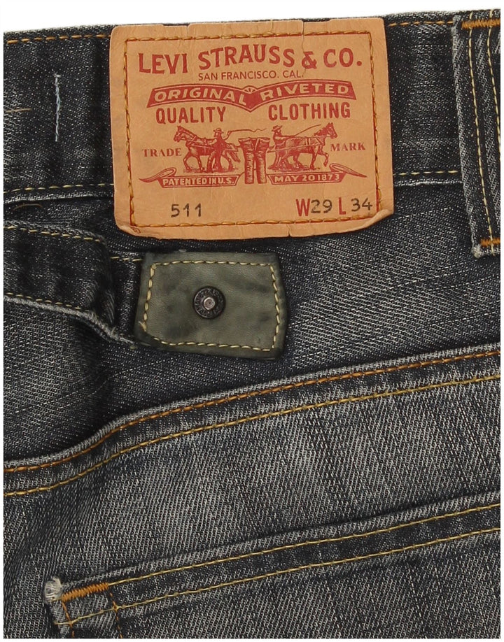 Мужские джинсы Levi's Slim 511 W29 L30 темно-синие
