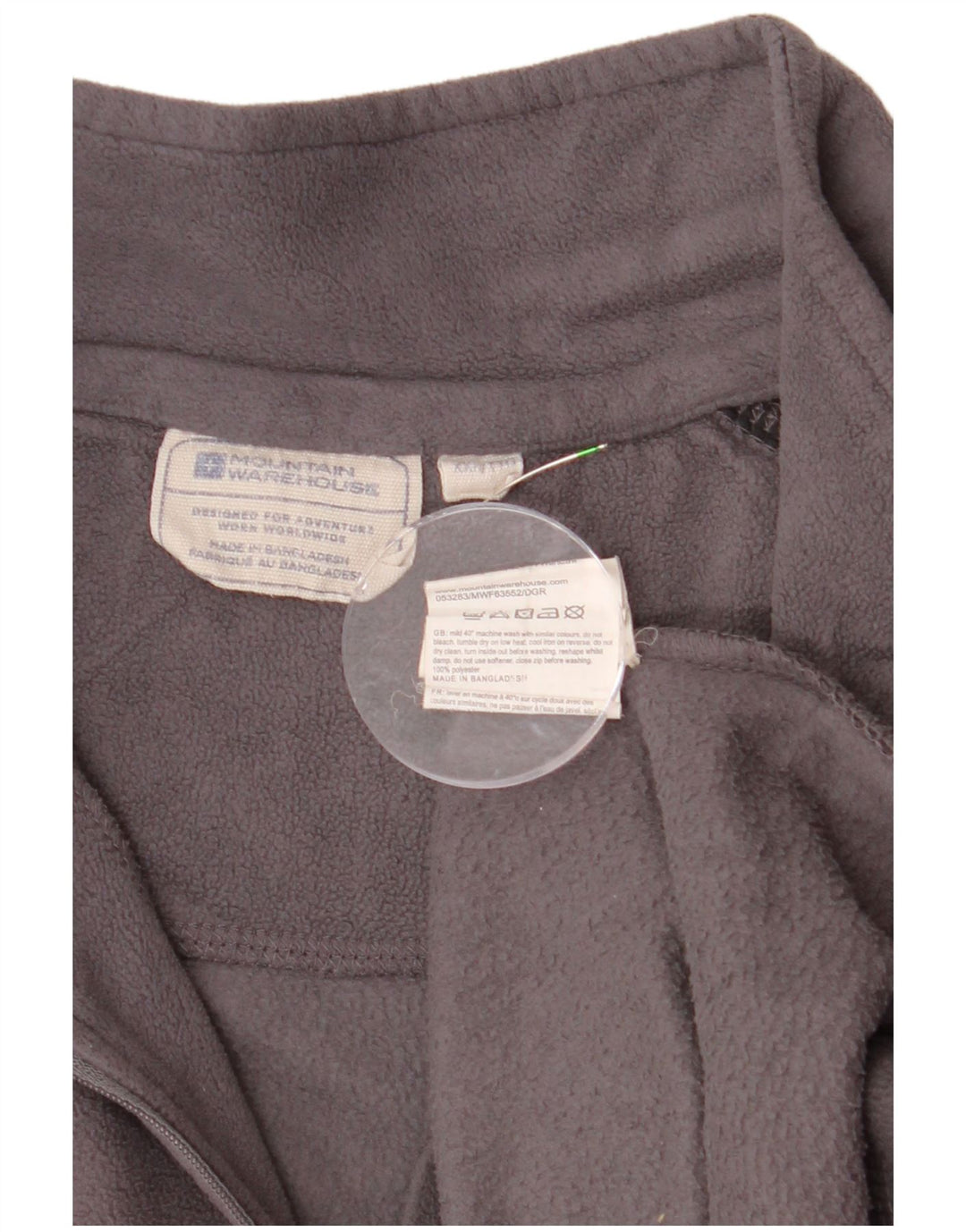 MOUNTAIN WAREHOUSE Мужской флисовый джемпер с воротником на молнии 2XL Серый с цветными блоками