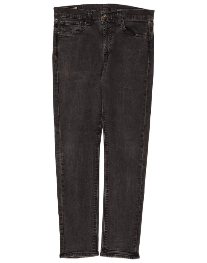 Мужские узкие джинсы Levi's W34 L32 Серые хлопковые