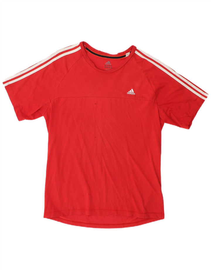 Мужская футболка Adidas Climalite, большой красный хлопок