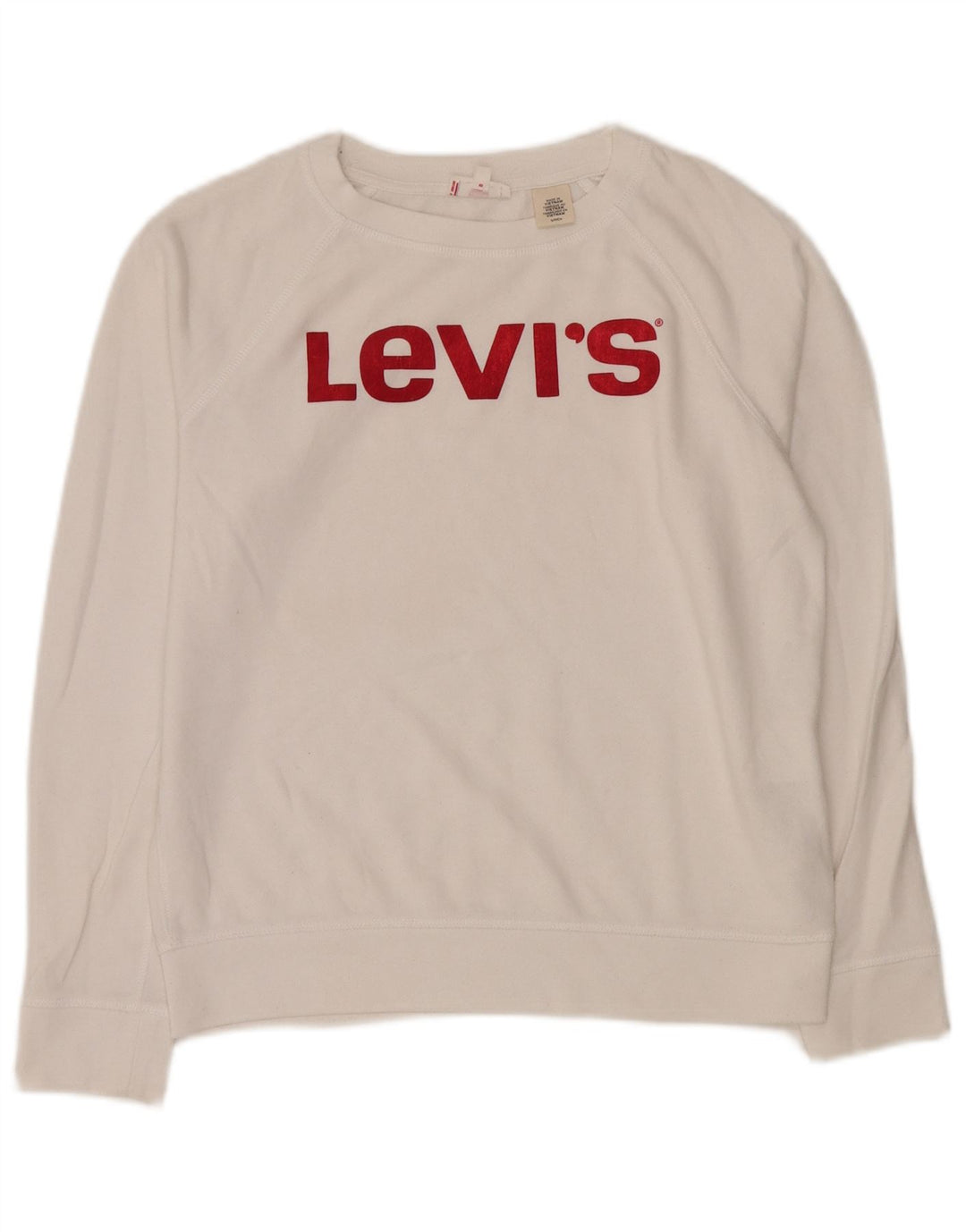Женский свитер оверсайз LEVI'S UK 10, маленький белый хлопок