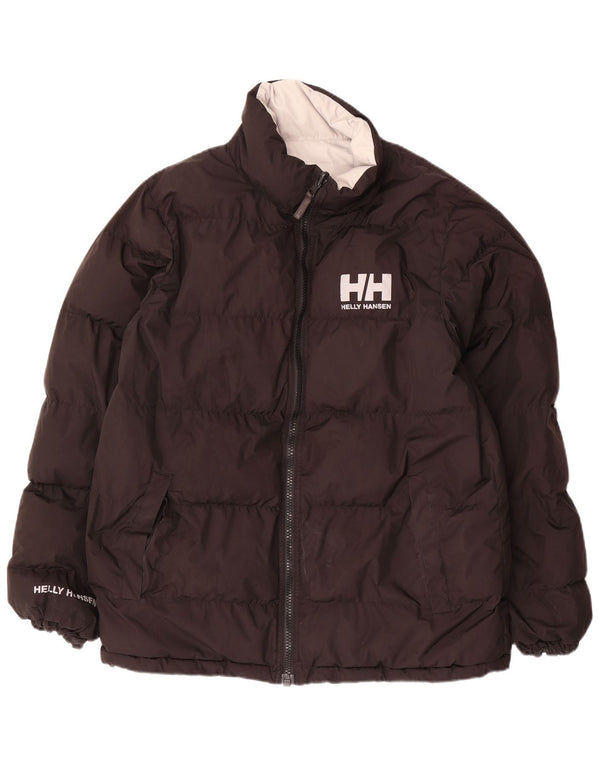 Мужская стеганая куртка HELLY HANSEN UK 40, большая черная с цветными блоками
