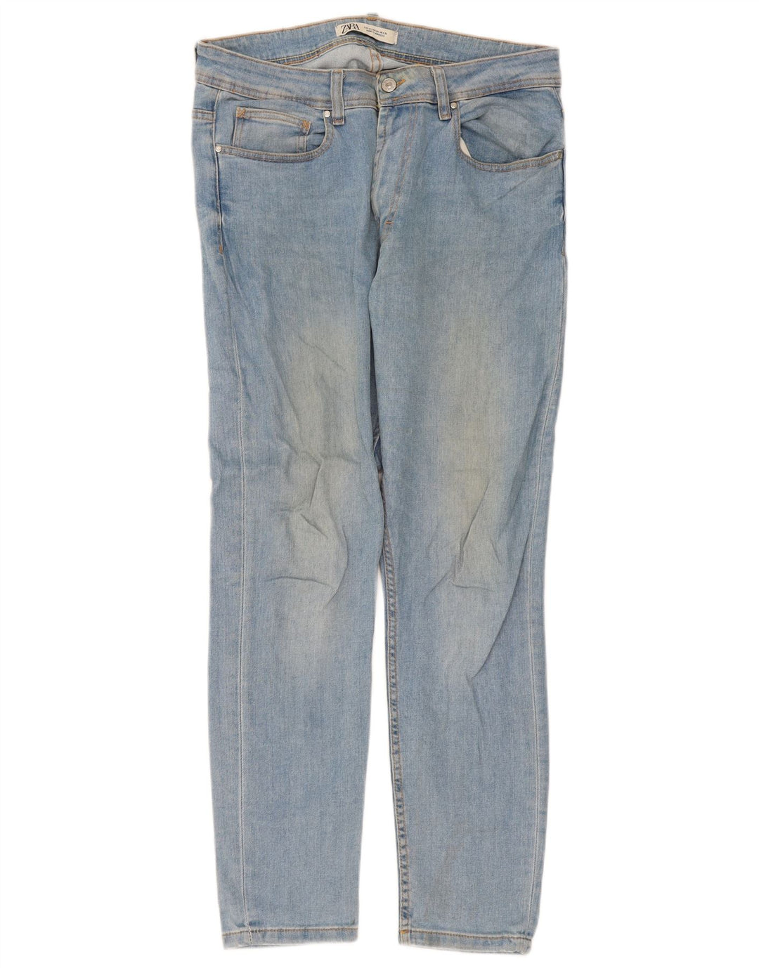 Мужские узкие джинсы Zara EU 44, большие W34 L30, синие, хлопок