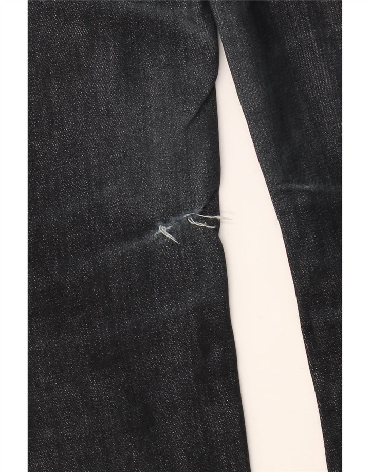 BENETTON Женские прямые джинсы W31 L30 Темно-синие, хлопок