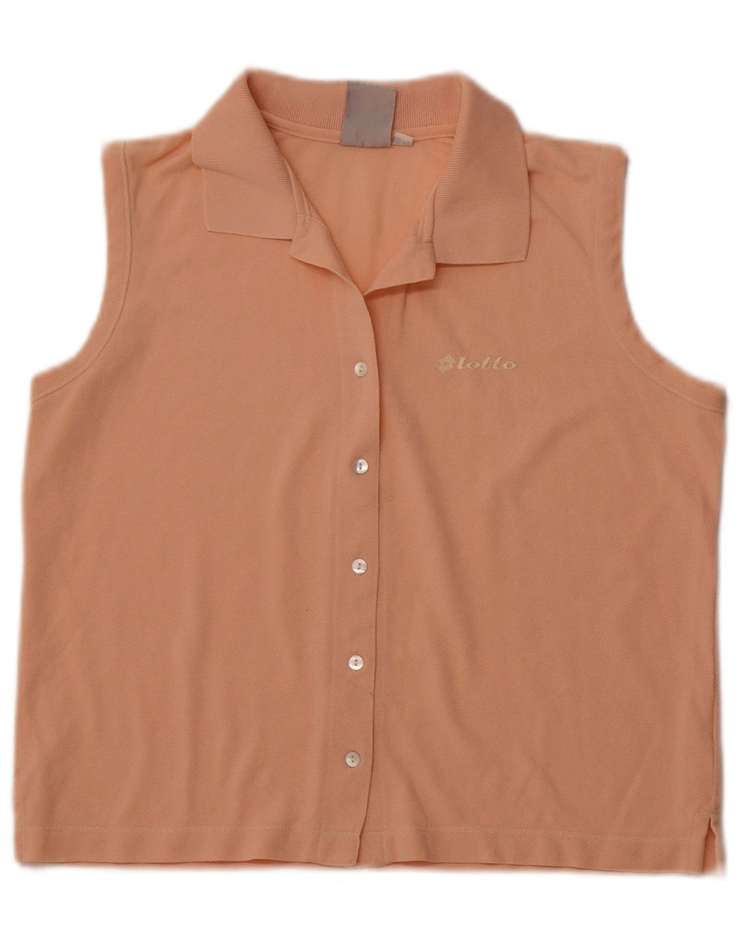 LOTTO Женская укороченная блузка-рубашка без рукавов UK 14, большая оранжевая