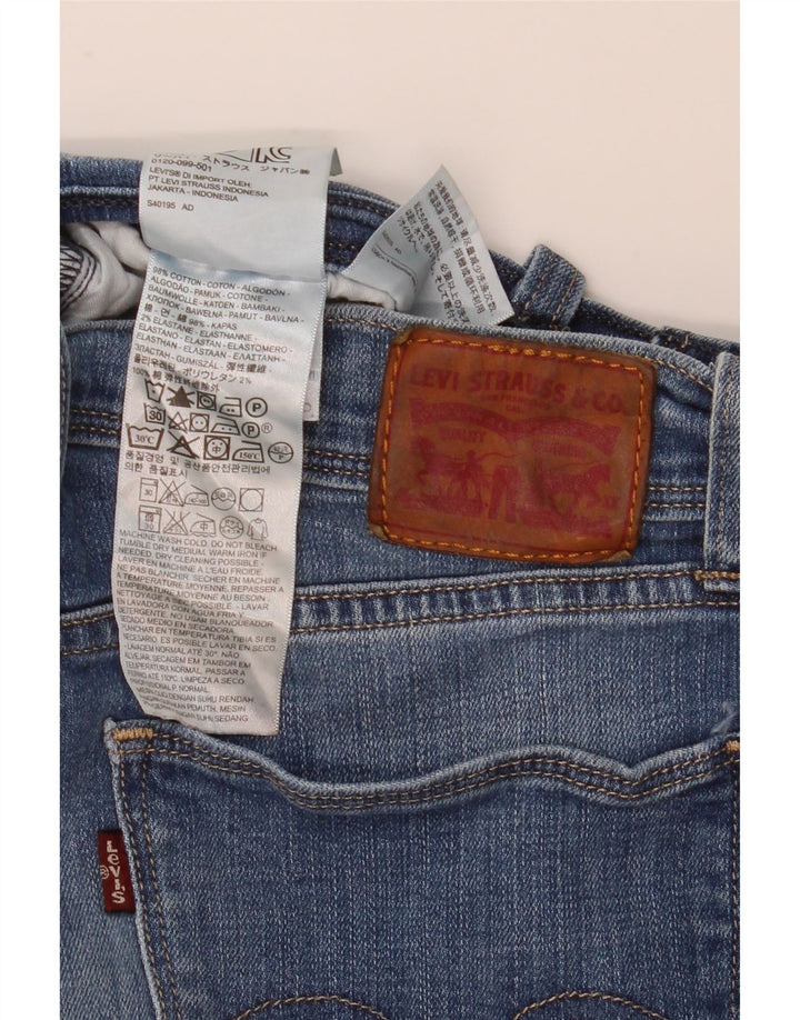 Женские джинсы скинни Levi's W28 L30 синие, хлопок