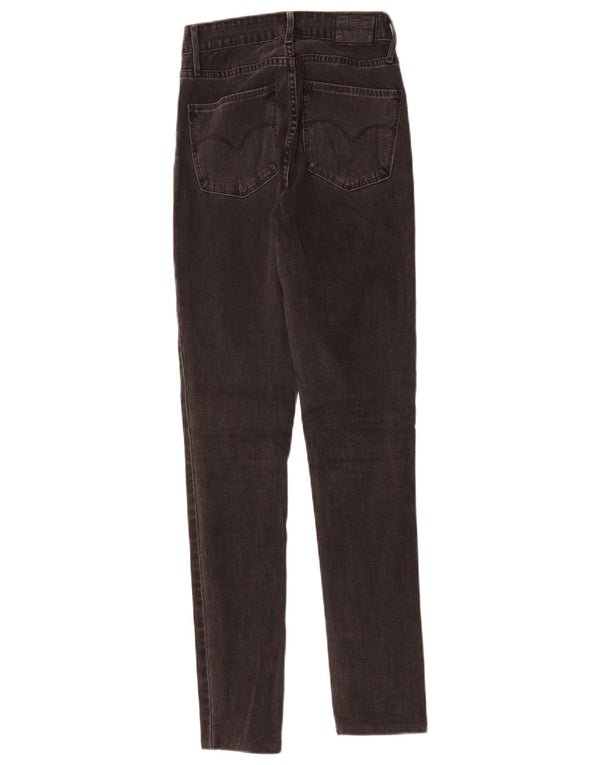 Женские джинсы скинни LEVI'S 721 с высокой посадкой W26 L30 Серые хлопковые