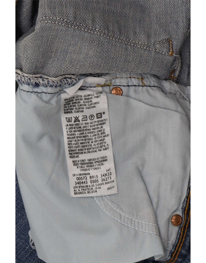 Женские джинсы Levi's 572 Bootcut W34 L29 синие, хлопок