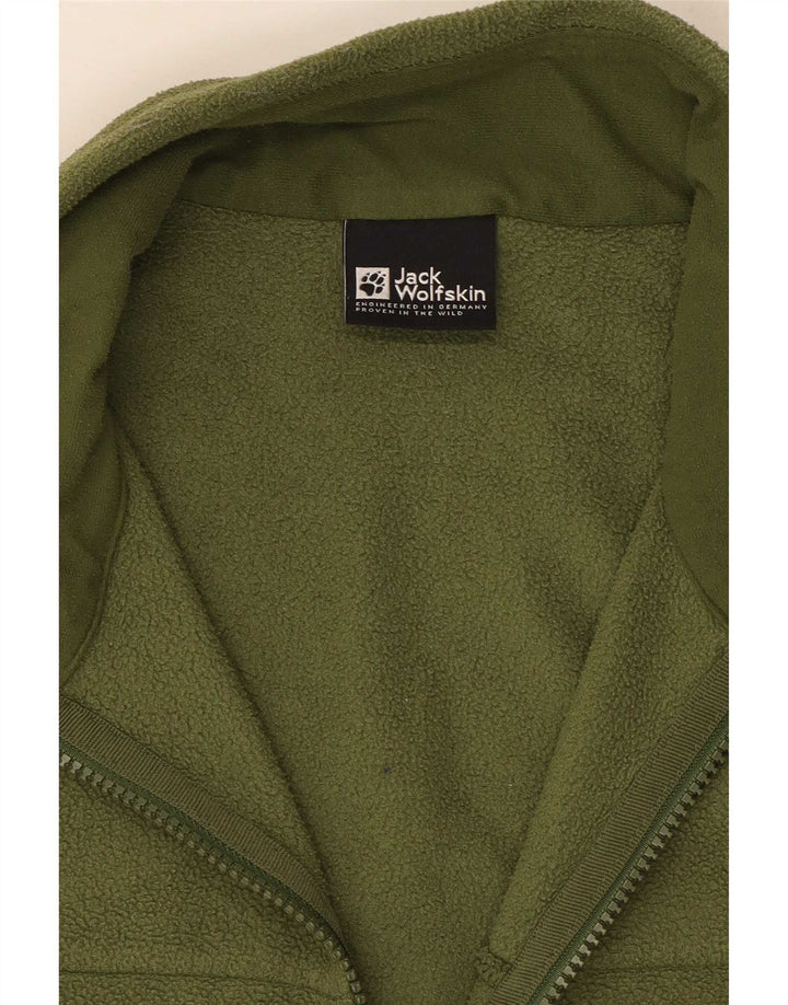 Мужская флисовая куртка Jack Wolfskin UK 38, средний зеленый полиэстер