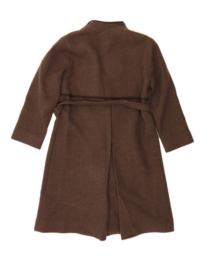 COJANA Womens Trench Coat UK 12 Medium Brown Wool Vintage Cojana and Second-Hand Cojana from Messina Hembry 