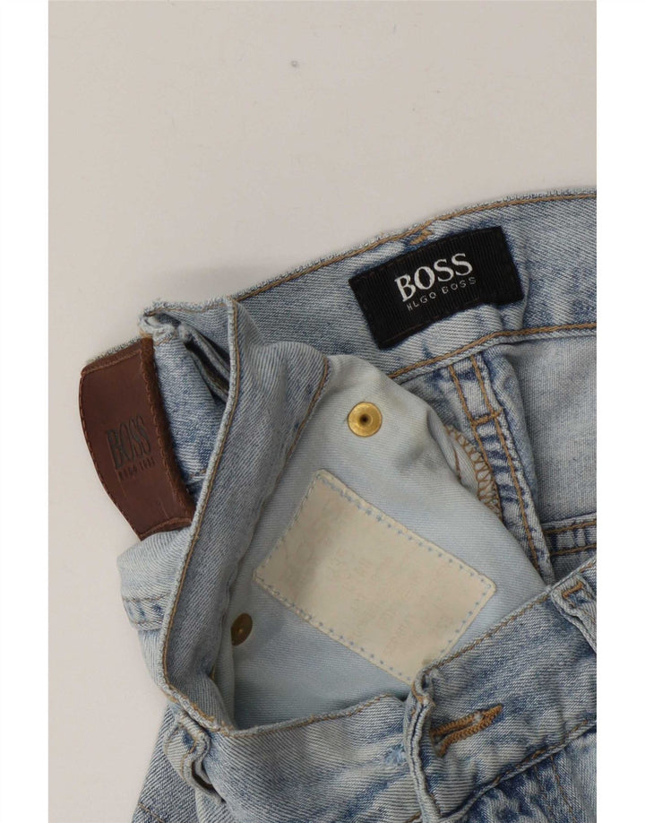 Мужские джинсовые шорты Hugo Boss W35, большие синие