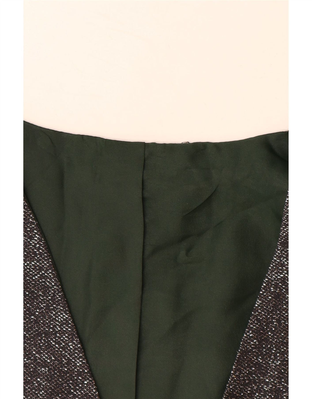 ВИНТАЖНЫЙ женский жилет UK 12, средний серый в крапинку