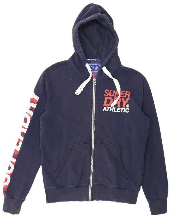 Мужской свитер с капюшоном на молнии Superdry XL, темно-синий, хлопок