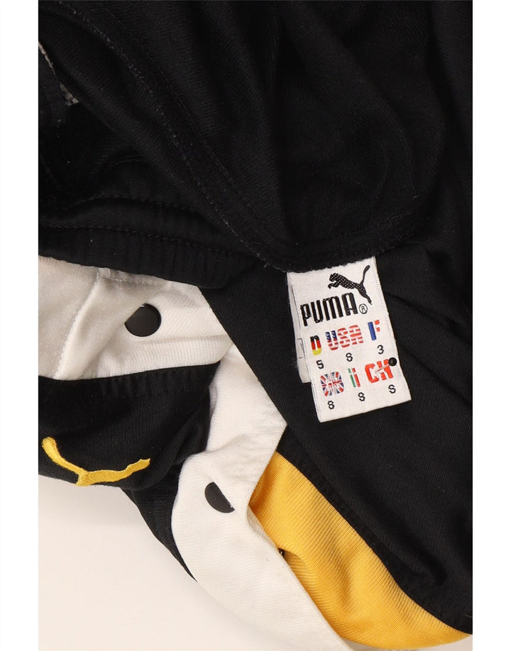 Мужские спортивные брюки Puma, маленькие черные полиэстер с цветными блоками