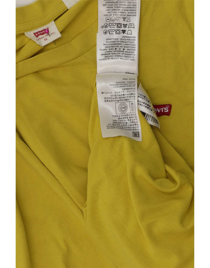 Мужская футболка Levi's Top 3XL Желтый хлопок
