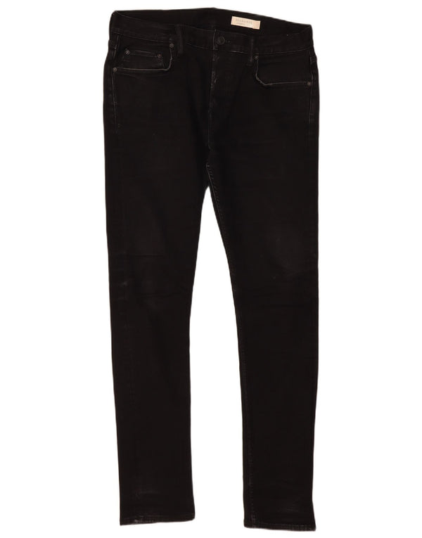 All Saints Mens Skinny Jeans W32 L32 Black Cotton