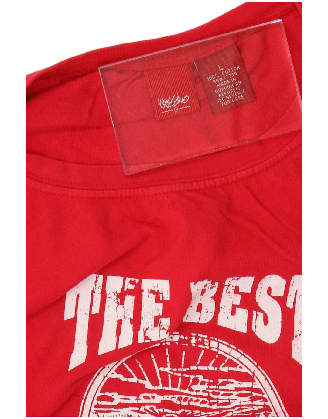 MOSSIMO Женский укороченный топ с рисунком с длинным рукавом UK 16, большой красный хлопок