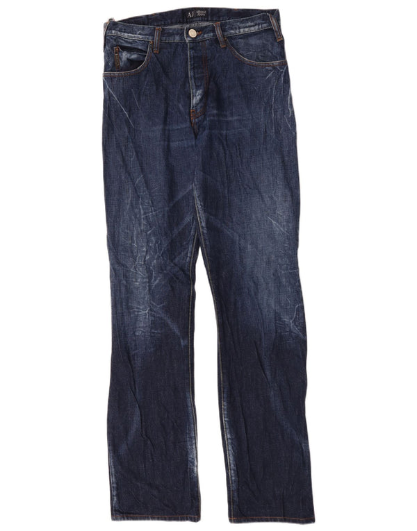 Мужские прямые джинсы Armani W32 L35 темно-синие