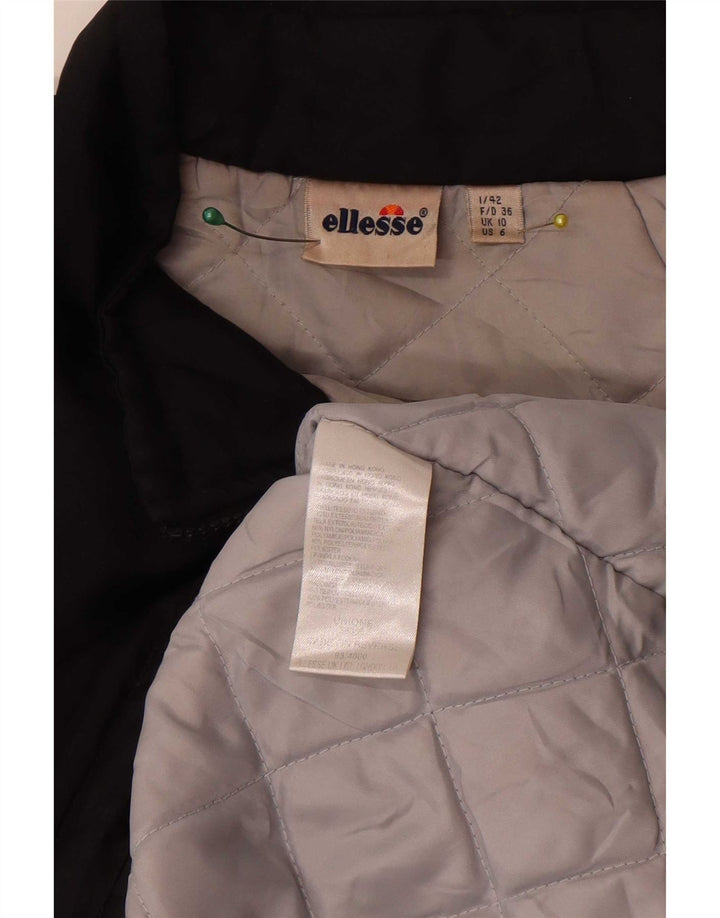 Женский анорак оверсайз Ellesse UK 10, маленький черный полиэстер