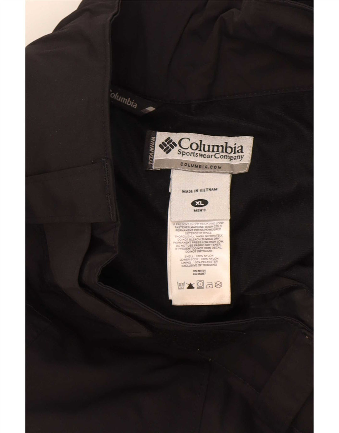 Мужские лыжные брюки-карго Columbia Omni-Tech XL, черный нейлон