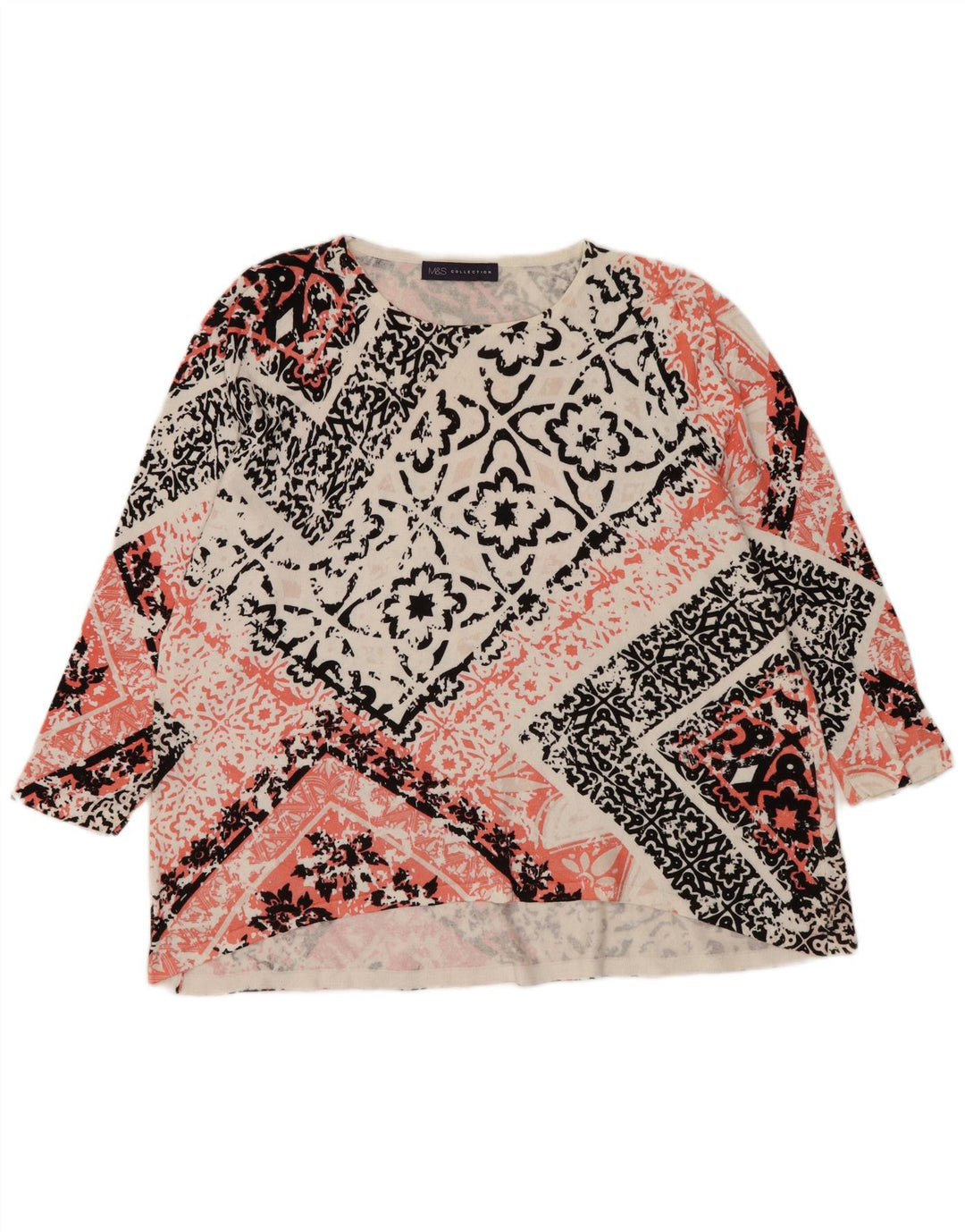 Женский топ с рукавом 3/4 Marks & Spencer, Великобритания, 14 больших разноцветных цветов