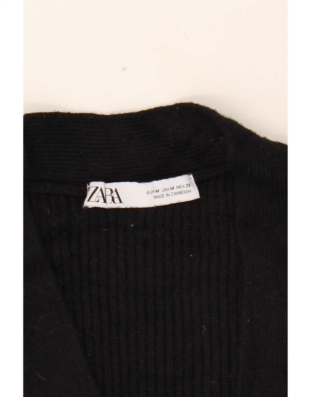 Женский свитер-кардиган оверсайз Zara UK 14, средний черный
