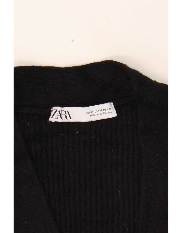 Женский свитер-кардиган оверсайз Zara UK 14, средний черный